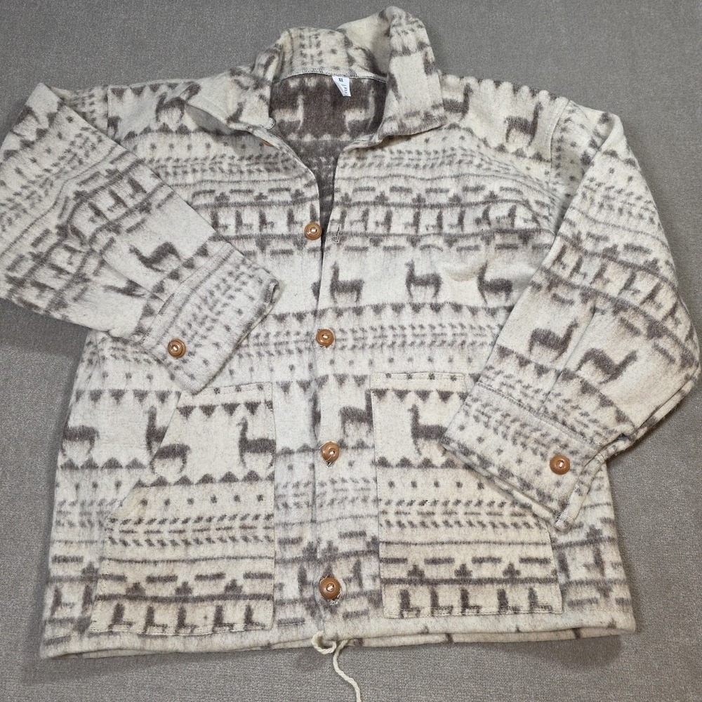 Confecciones Folklóricas Xl Extra Large Womens Aztec Jacket Coat Wool Lamb